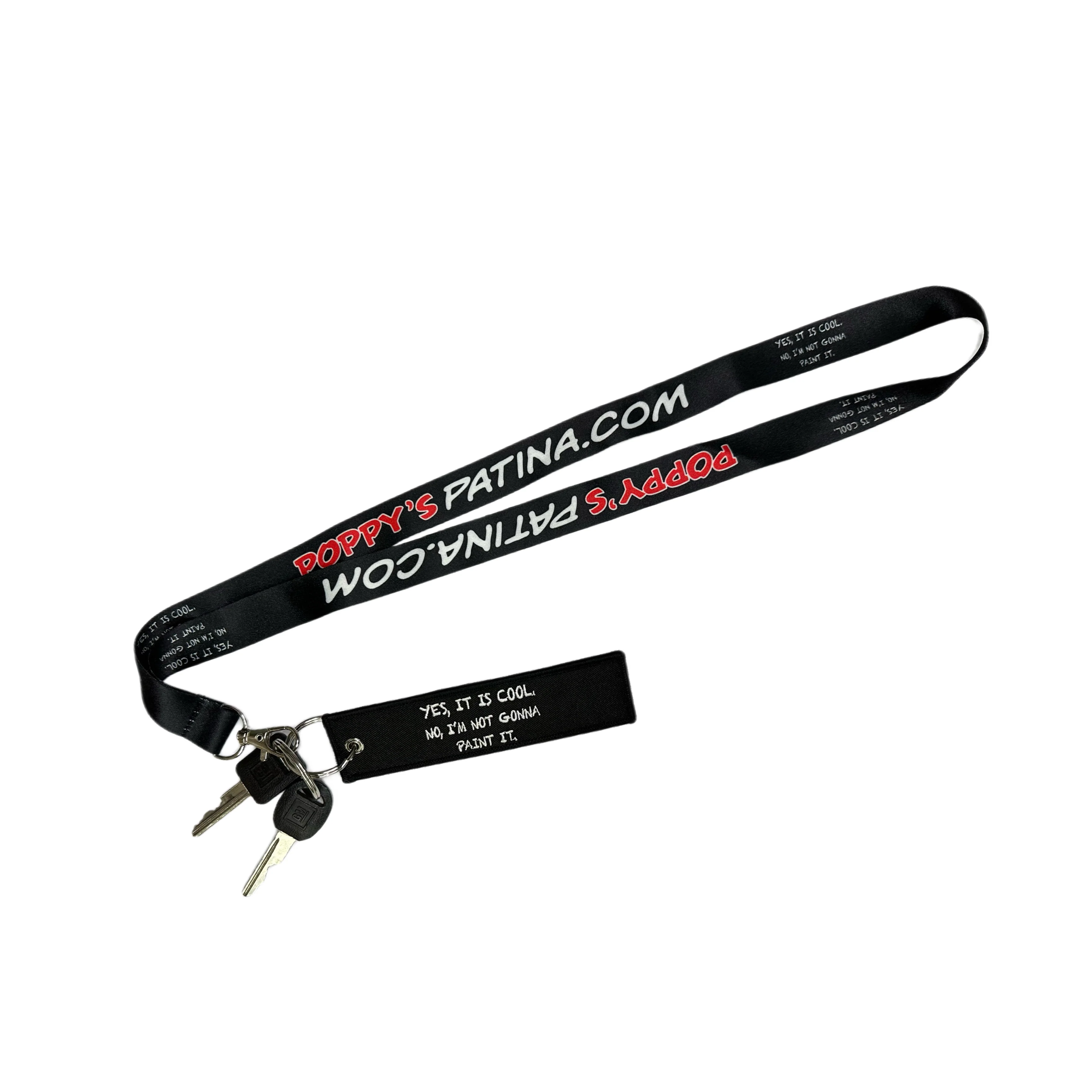 Embroidered Poppy's Patina Keychain - Image 3