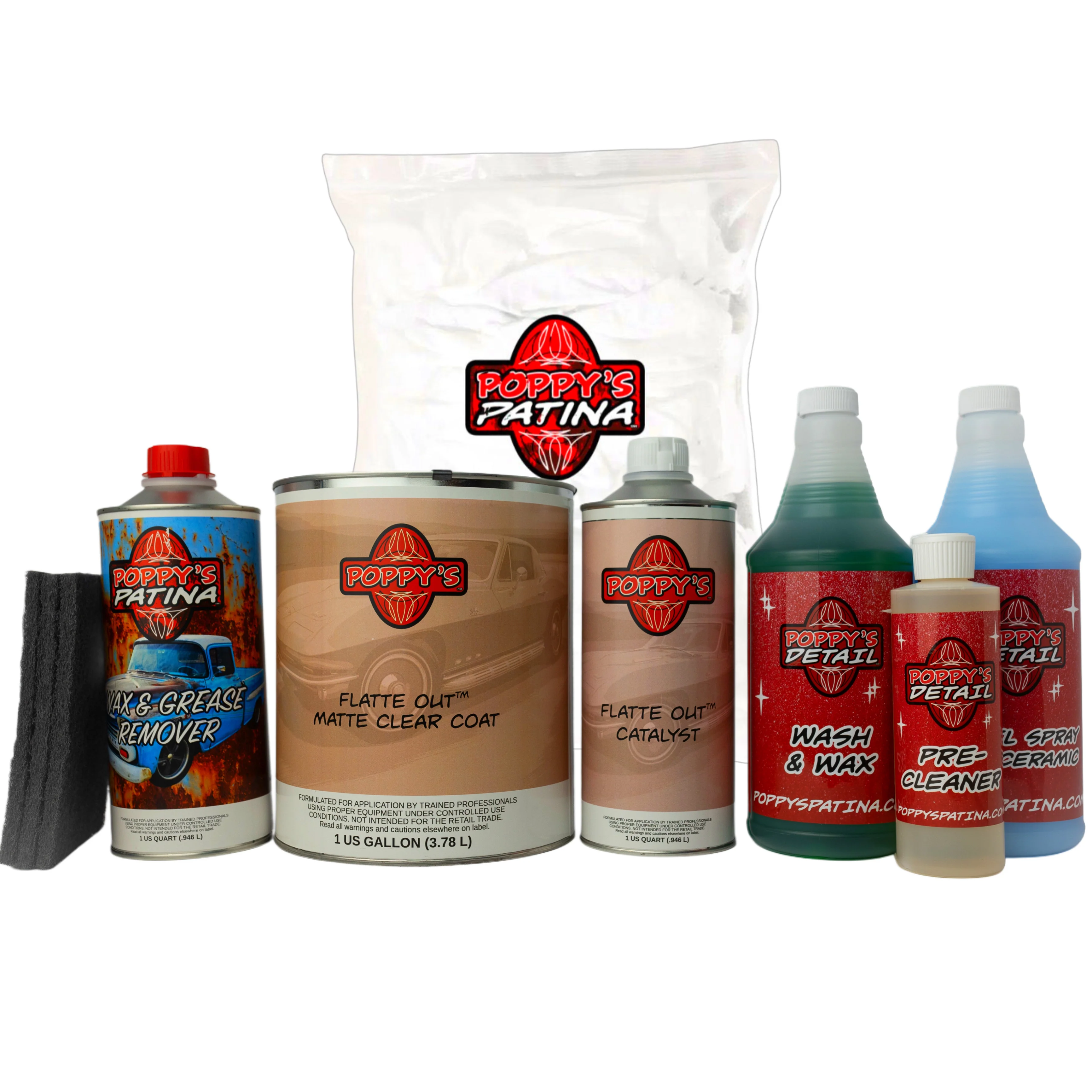 "Flatte Out" Clear Coat (1.25 gal) Kit (Spray On) - Image 3